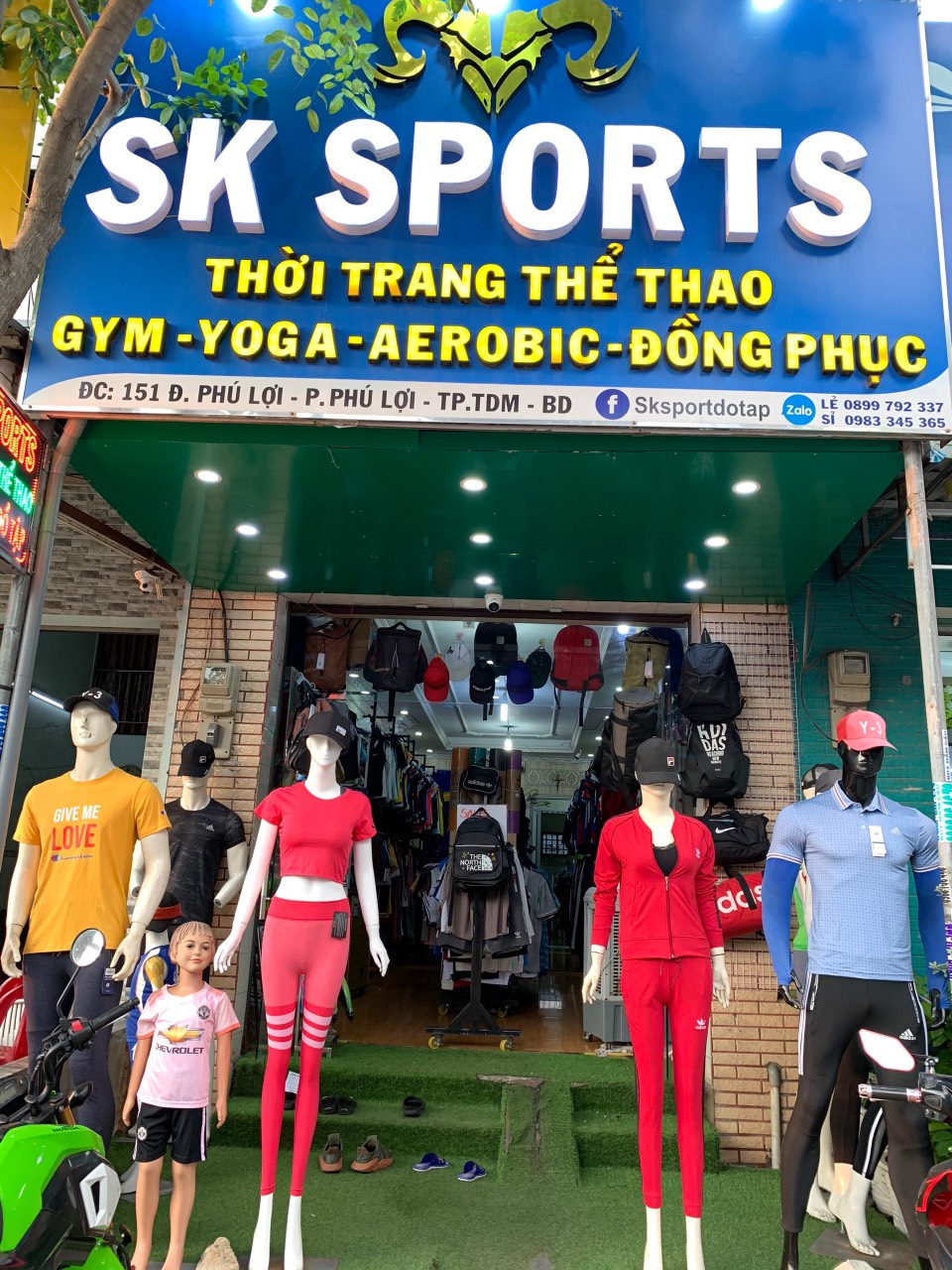 Sksport.vn chi nhánh 1 - chuỗi cửa hàng thời trang thể thao, gym tại Bình Dương